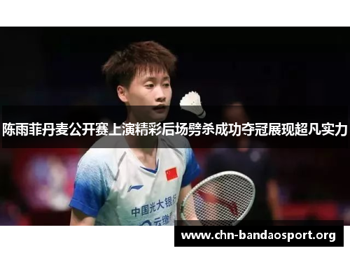 陈雨菲丹麦公开赛上演精彩后场劈杀成功夺冠展现超凡实力